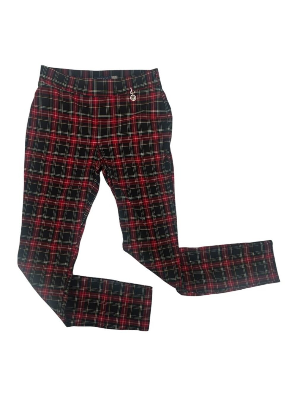 Tommy Hilfiger Women's 4 Tartan Plaid Pull On Stretch Ankle Pants Y2K Preppy